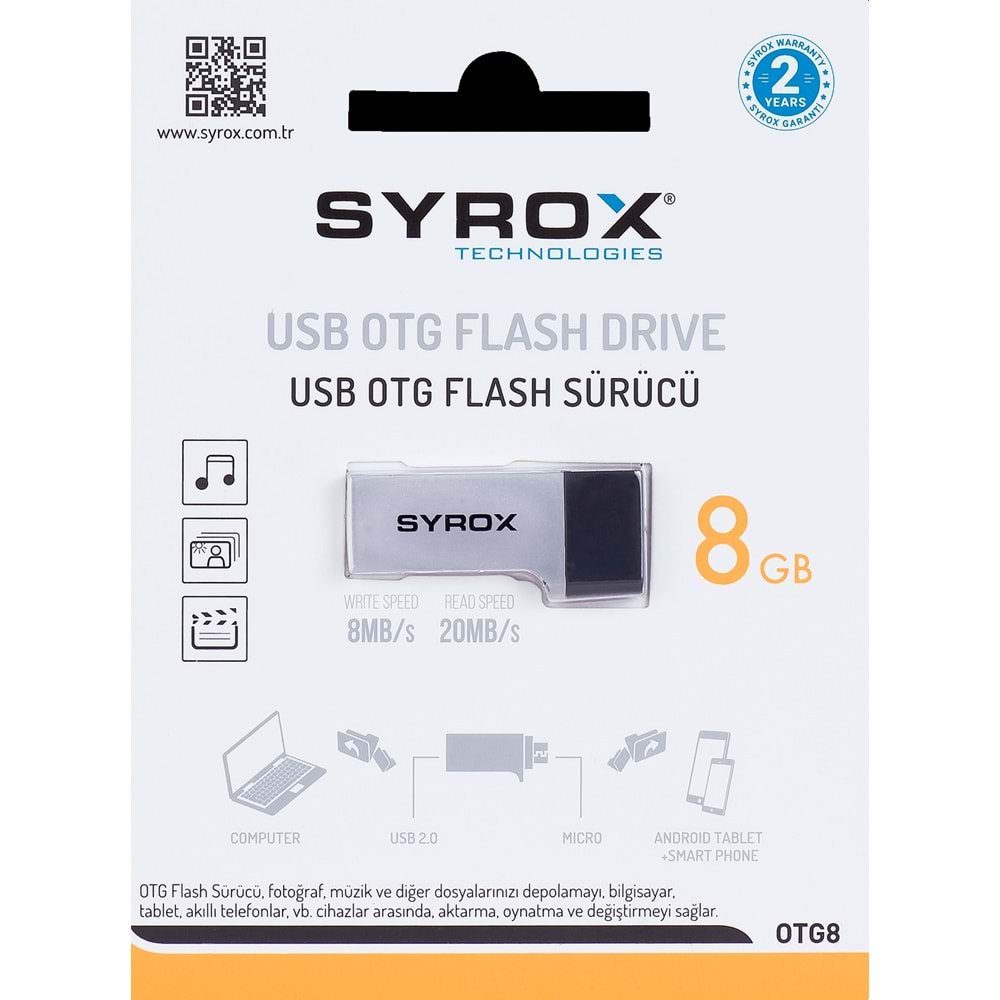 Syrox Otg 8 Gb Micro Usb