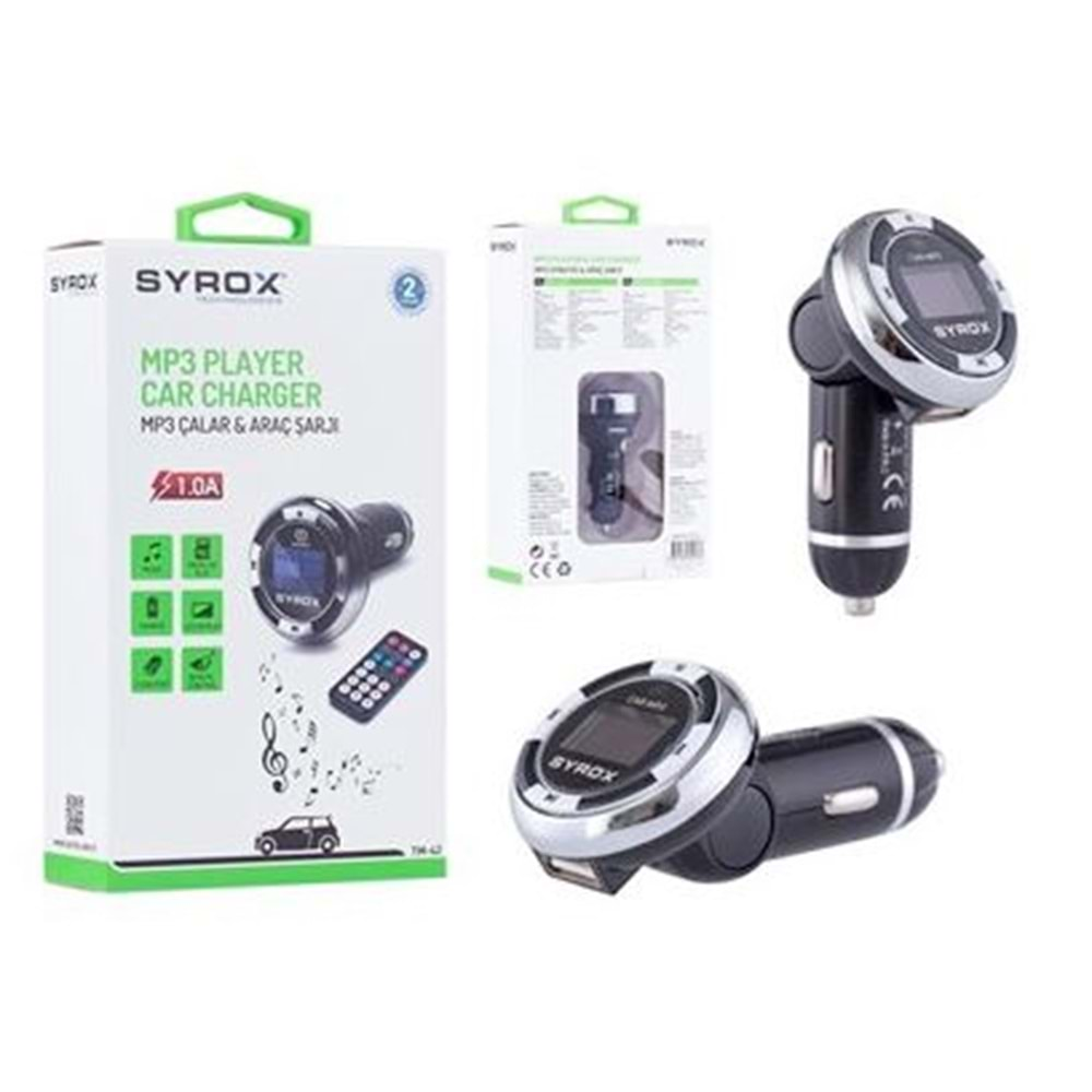 Syrox Mp3 + Micro + Usb Charger 1.0A Tm42