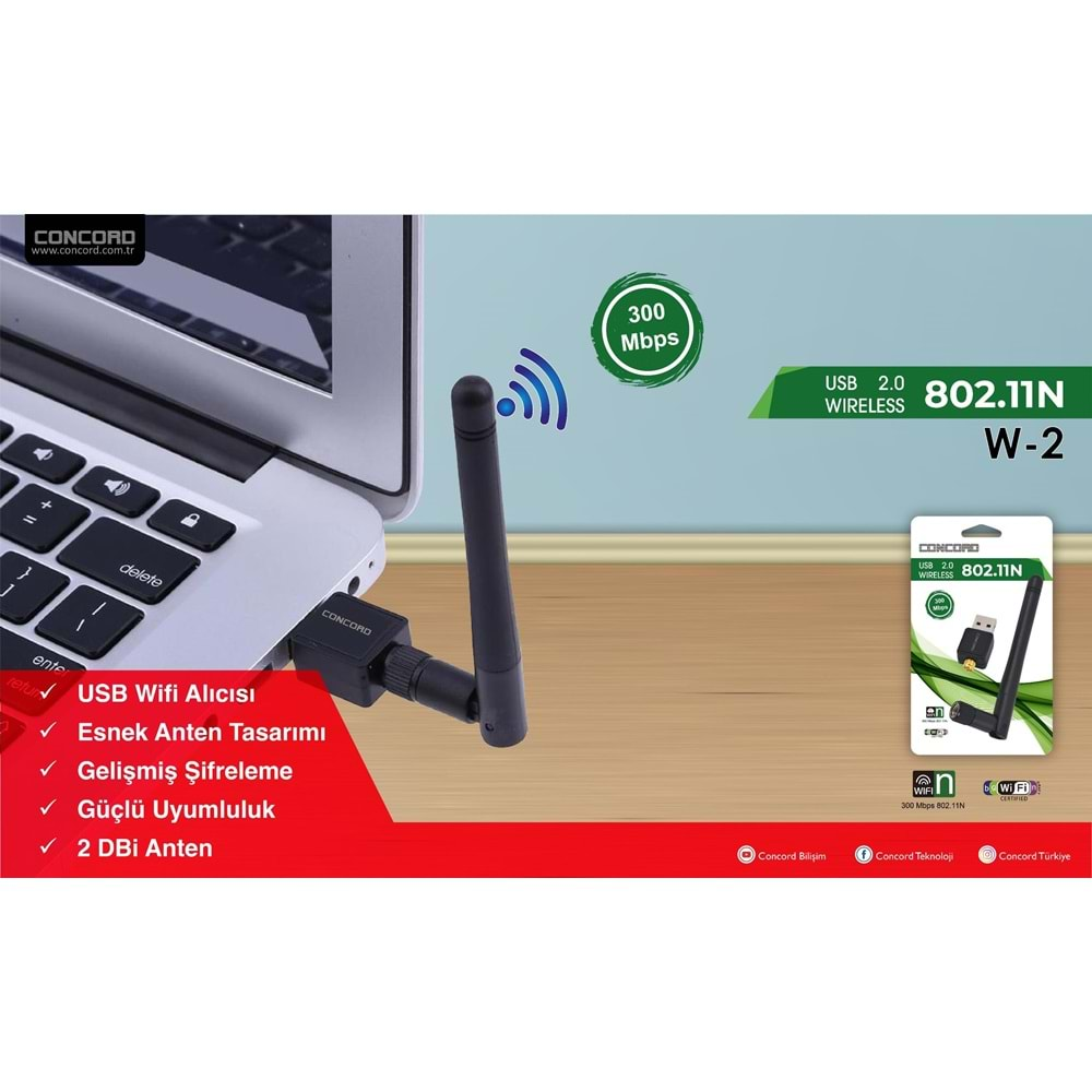 Concord W-2 Usb Wifi Adapter