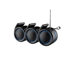 Concord 666SRGB Solar(Güneş) Enerji FM Radyo Bluetooth Hoparlör - Kırmızı