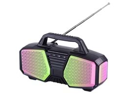 Concord C8231 Fm Radyolu Usb & Aux & Sd Kart Girişli Işıklı Bluetooth Hoparlör - Siyah
