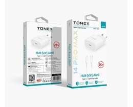 Tonex PD25W Type-c to Lightning 25W 3.4A Yeni Nesil Şarj Seti