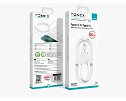 Tonex MA17PRO Type-c To Type-c Pd Data Kablo Sim İğneli 60w Beyaz