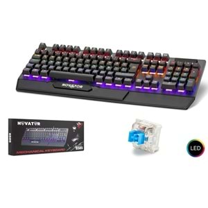 Novator G505/10 Klavye Oyun Mekanik Rgb Ve Blue Swıtch Q