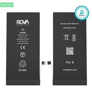 Rova İphone 8 Batarya 2210 Mah Güçlendirilmiş