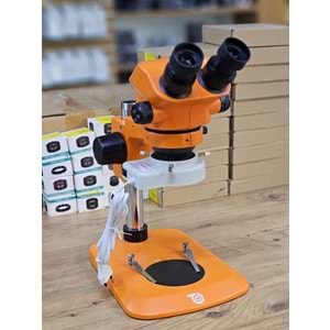 Profesyonel Mikroskop Analog Microscope Cs-7050 Turuncu