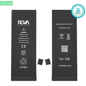 Rova İphone 5Se Batarya 2010 Mah Güçlendirilmiş