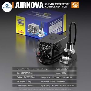 Mechanic AirNova 1200W Sıcak Hava İstasyonu