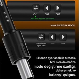 Mechanic AirNova 1200W Sıcak Hava İstasyonu