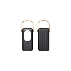 Cepini Cp-03 30.000MAH 22.5w Hızlı Şarj Destekli Powerbank - Dahili 4 Kablolu ve LED Aydınlatmalı Siyah