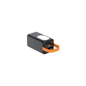 Cepini Cp-05 50.000mAh PD 22.5w Hızlı Şarj Destekli Powerbank - Dahili 4 Kablolu ve LED Aydınlatmalı - Siyah
