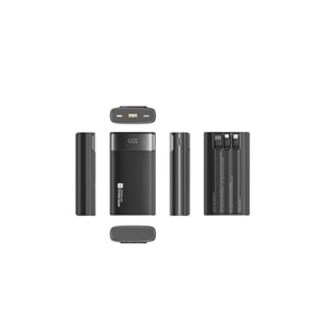 Cepini Cp-02 20.000mah 22.5w Süper Hızlı Şarj Powerbank - Dahili 3'ü 1 Arada Kablolu Ve Dijital Göstergeli Siyah