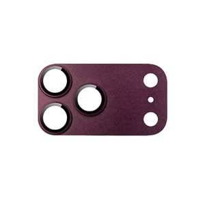 HDD Apple iPhone 18 Pro Max Pyroxene Kamera Lens Koruyucu - Bordo