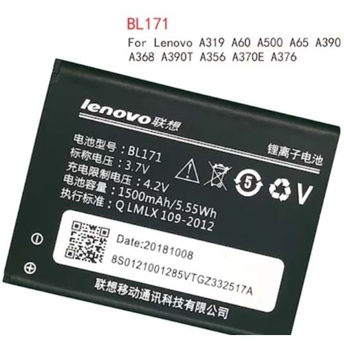 Lenovo A319 A368 Orjinal Batarya Bl 171