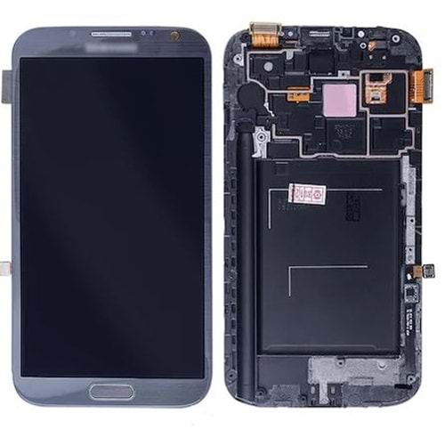 Samsung Note 2 Lcd Ekran Siyah Revize