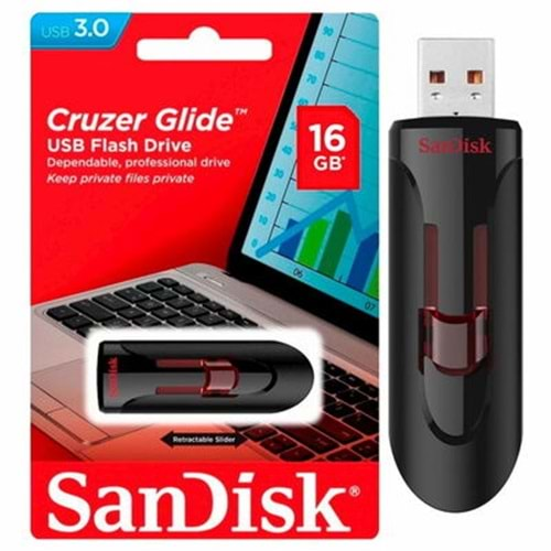 Sandisk Cruzer Glide 3.0 16 Gb Flash Bellek