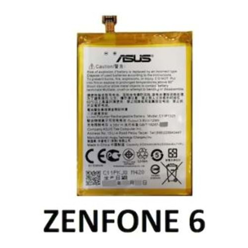 Asus Zenfone 6 Orjinal Batarya C11P1325