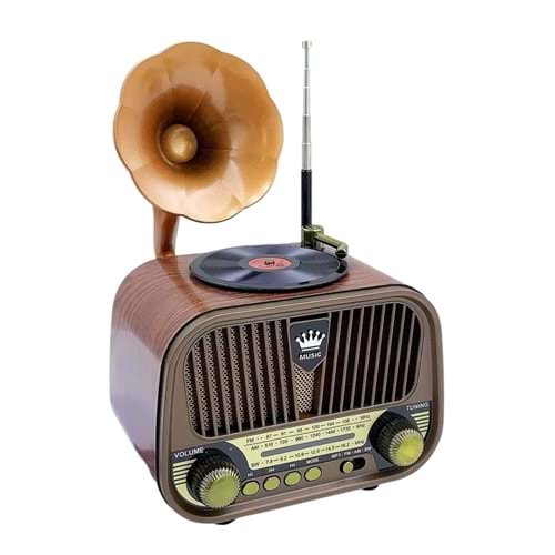 Concord Md-1319Bt Bt/Usb & Tf & Aux Nostaljik Gramafon Radyo