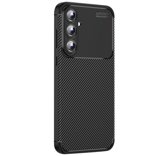 Newface Samsung A56 Kılıf Maya Karbon Kapak - Siyah