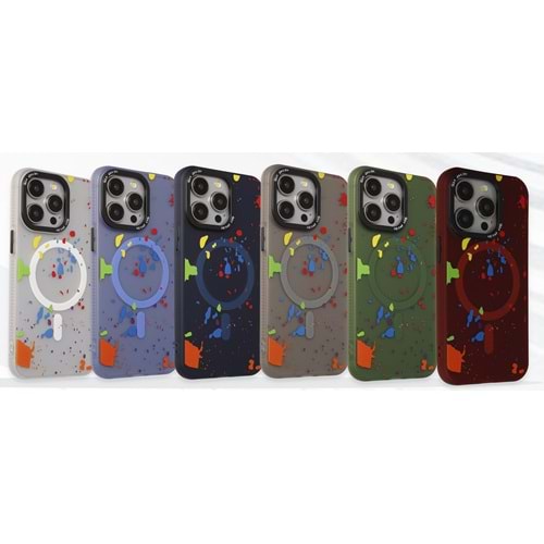 Joko iPhone 16 Pro Max Colorful Magsafe Kapak - Gri