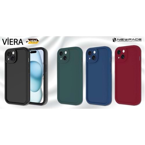 Newface İphone 16 Pro Max Kılıf Viera Silikon - Kırmızı