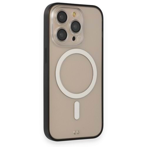 Newface iPhone 14 Pro Max Kılıf Grand Magneticsafe Kapak - Siyah
