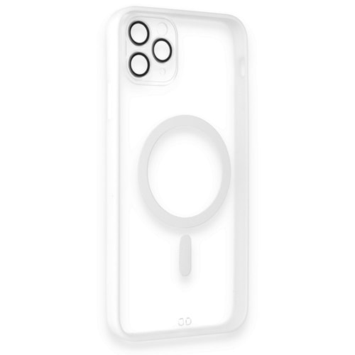 Newface iPhone 15 Pro Kılıf Grand Magneticsafe Kapak - Beyaz