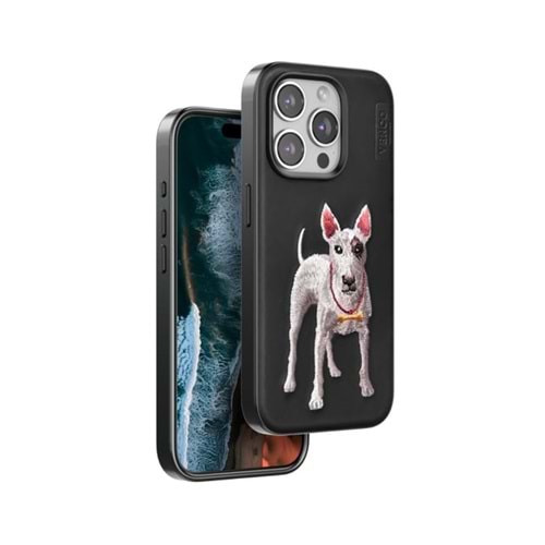 Venco iPhone 16 Pro Perma Desenli Kapak - Siyah