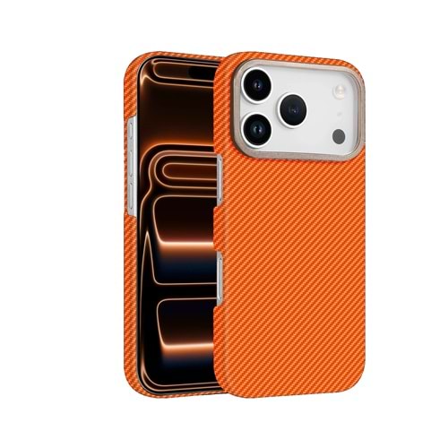 Newface Apple iPhone 17 Pro Vega Magsafe Kapak - Turuncu