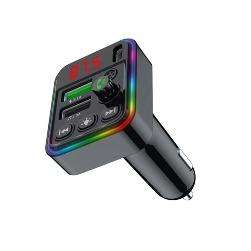 Concord C617 RGB Led PD 18 + QC 3.1A Şarj Fm Transmitter