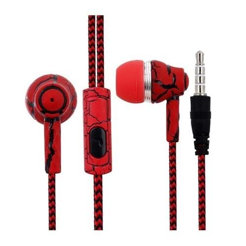 Concord C-913 Mic Earphone - Kırmızı