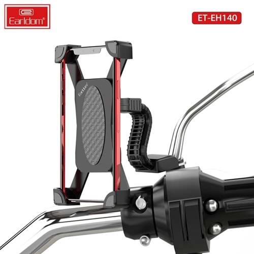 Earldom EH140 Motosiklet İçin Ayarlanabilir Telefon Tutucu Siyah