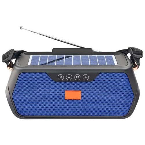 Concord FP81S BT/FM/USB Solar(Güneş) Enerji Bluetooth Hoparlör - Mavi