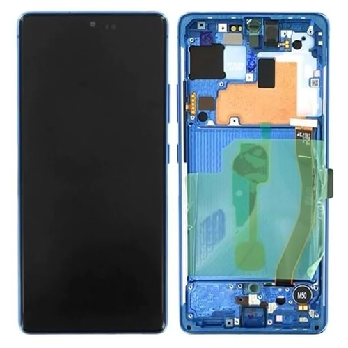 Samsung S10 Lite Lcd Ekran Servis Orjinali Mavi