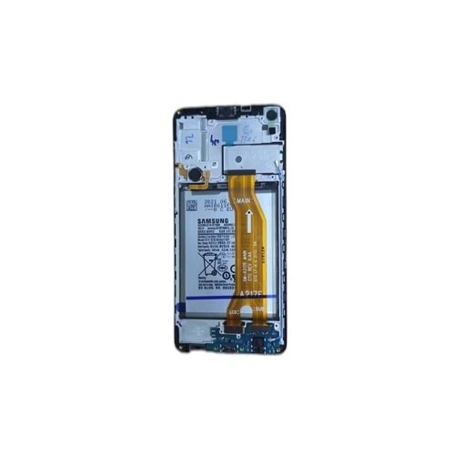 Samsung A21S Lcd Ekran Bataryalı Servis Orjinal Siyah Full