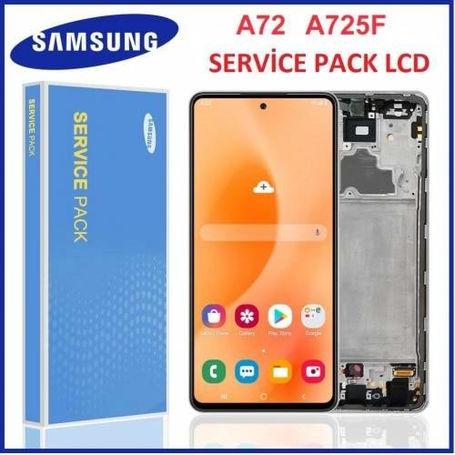 Samsung A72 %100 Servis Orjinal Lcd Ekran Silver