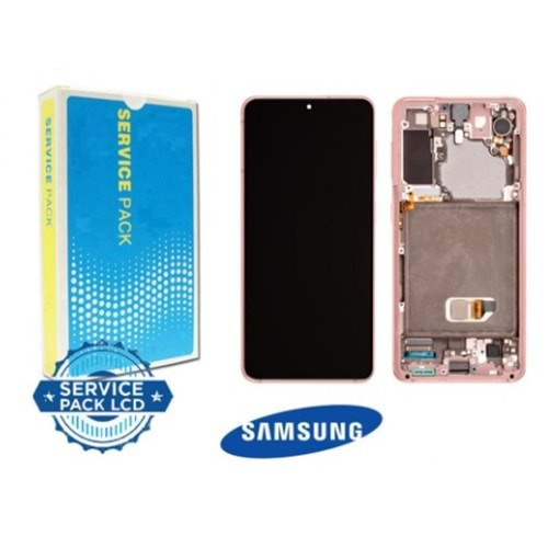 Samsung S21 G991 Lcd Ekran %100 Servis Orjinal Pink