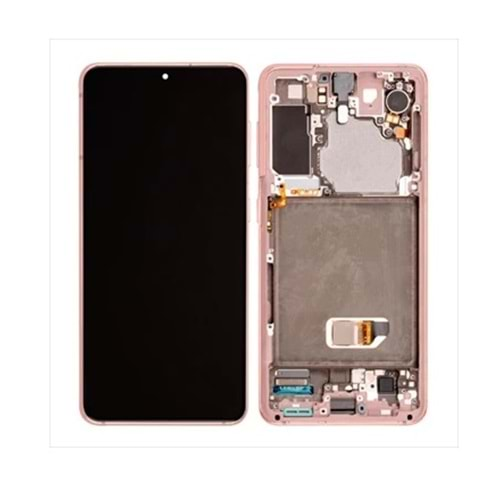 Samsung S21 G991 Lcd Ekran %100 Servis Orjinal Pembe