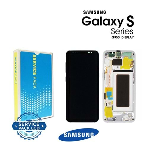 Samsung S8 Lcd Ekran %100 Servis Orjinal Silver