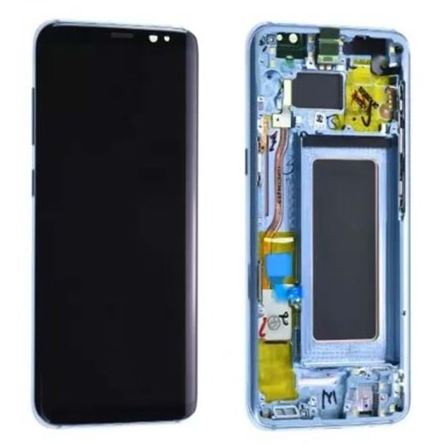 Samsung S8 Plus Lcd Ekran %100 Servis Orjinal Mavi