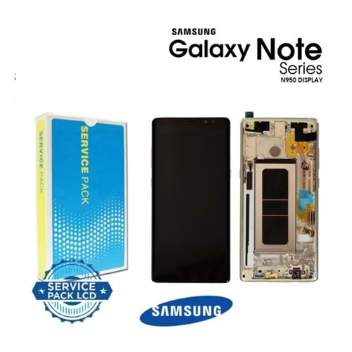 Samsung Note 8 N950F Lcd Ekran %100 Servis Orjinal Violet