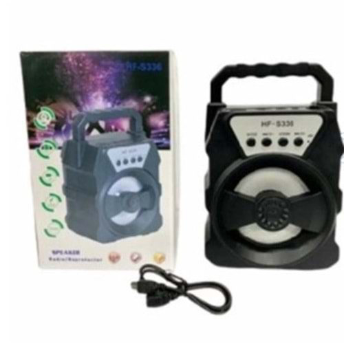 Speaker Rowen Hf-S336 Bluetooth/Usb/ Taşınabilir Hoparlör Hfs336 Siyah