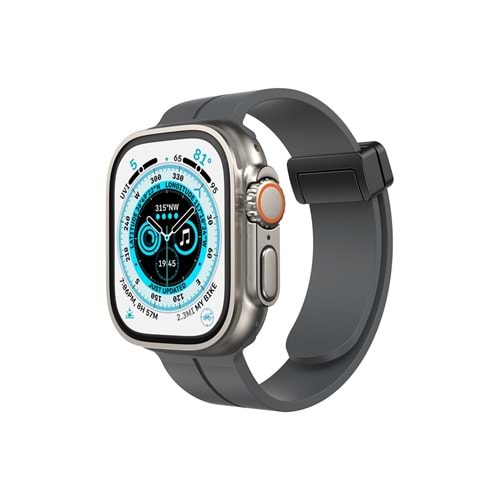 Newface Apple Watch 38mm KR412 Elegance Stylısh Kordon - Siyah