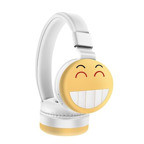 Karler Bass KR9900 Kablosuz Kafaüstü Kulaklık Smileys