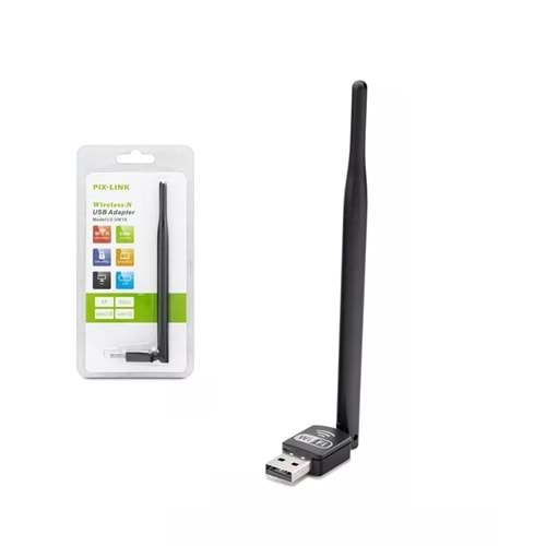 Hadron Lvuw 10 Pix-link Lv-uw10 Wireless Adaptör 150 Mbps 5 Db Uydu Uyumlu 7601 Ic