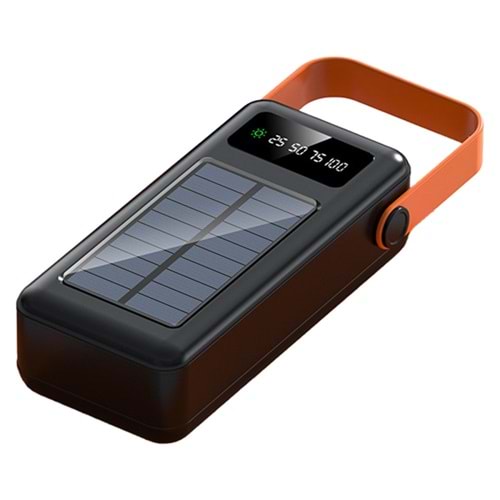 Newface Nf101 30000 Mah. Solar Güneş Enerjili Powerbank Siyah