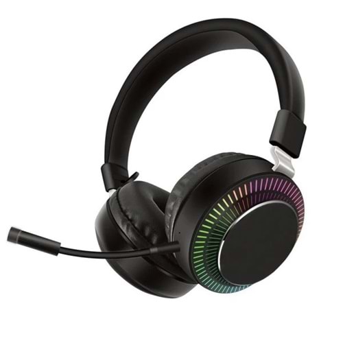 Polygold PG6982 Rgb 9D Işıklı Kablosuz Bluetooth Oyuncu Kulaklık - Kırmızı