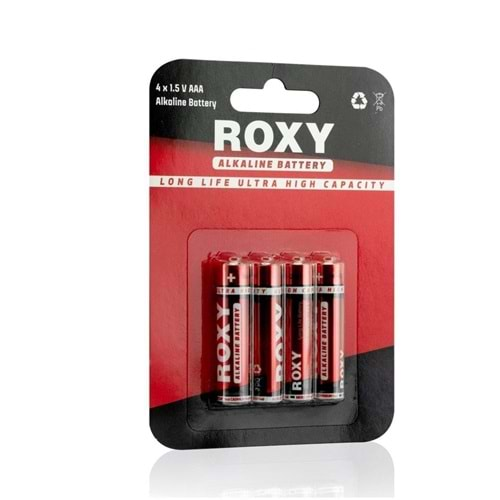 Roxy Alkaline Aaa Kumanda Kalem Pil 4 Lü Paket