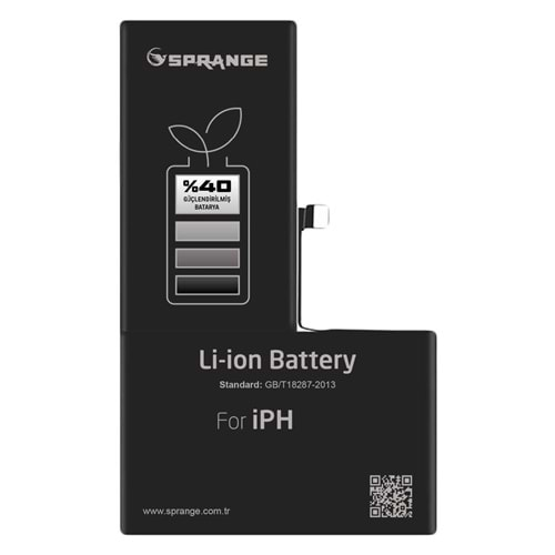 Sprange SBXR İphone XR 3510 mAh %40 Güçlendirilmiş Batarya