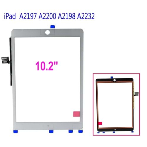 Apple İpad Pro A2197 A2198 A2200 10.2 İnç Touch ( Dokunmatik ) Orjinal Beyaz